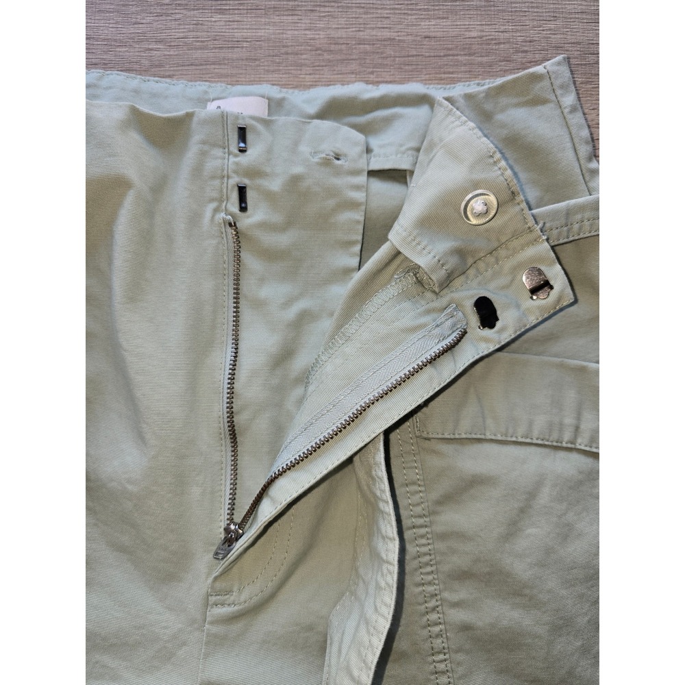 A New Day Women Wide Leg Cargo Pants Sage Green High Rise Size 8 vacation resort - Picture 10 of 10